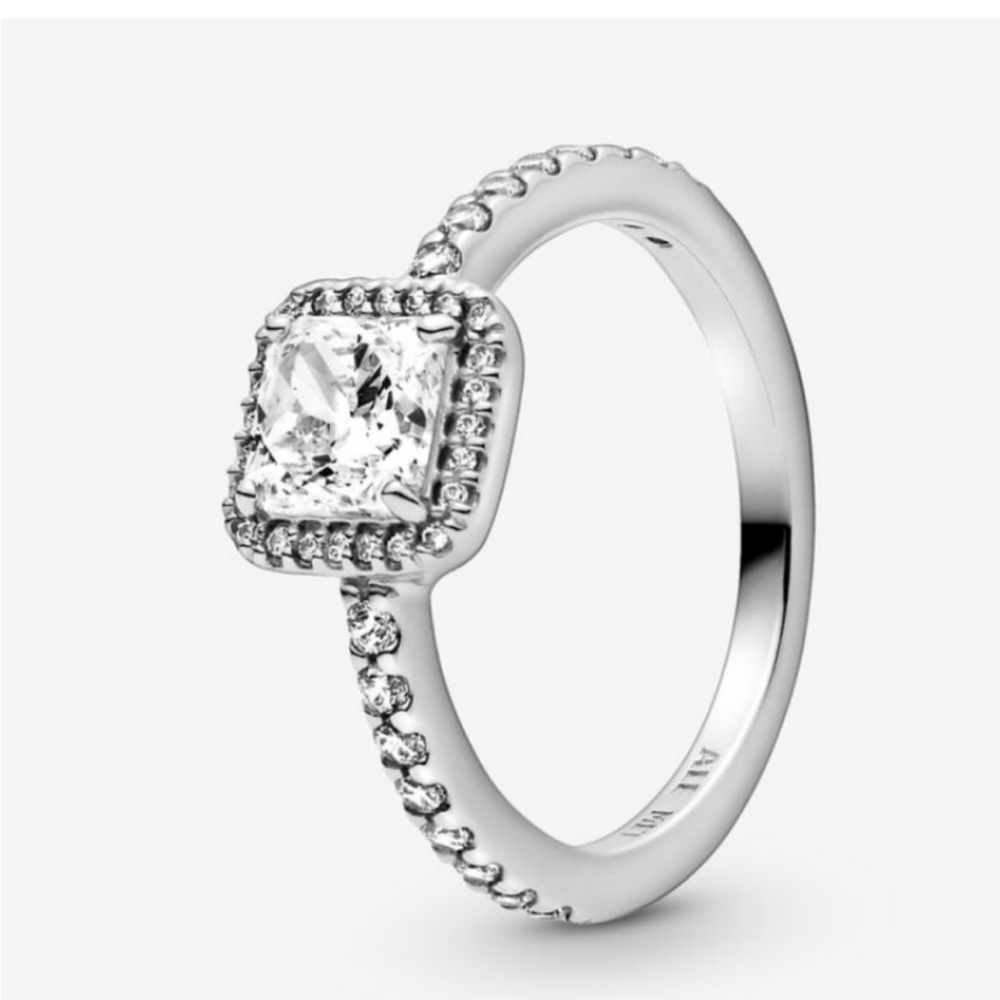 Pandora Square Sparkle Ring
